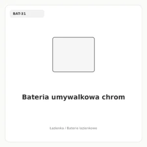 Bateria umywalkowa chrom