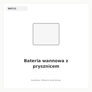 Bateria wannowa z prysznicem