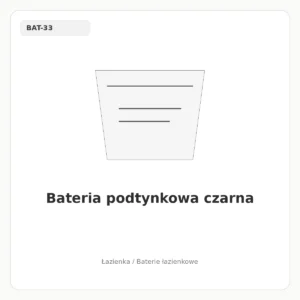 Bateria podtynkowa czarna