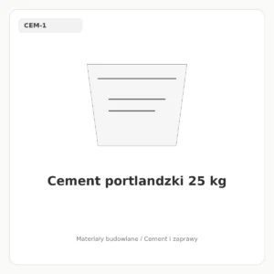 Cement portlandzki 25 kg