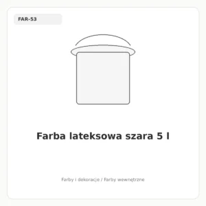 Farba lateksowa szara 5 l