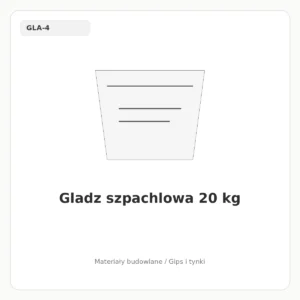 Gladz szpachlowa 20 kg