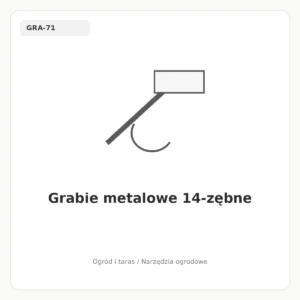 Grabie metalowe 14-zębne