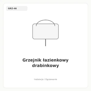 Grzejnik łazienkowy drabinkowy
