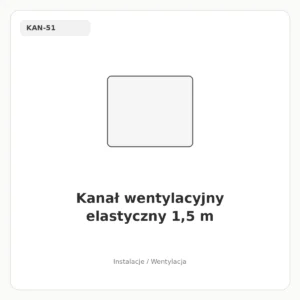 Kanał wentylacyjny elastyczny 1,5 m
