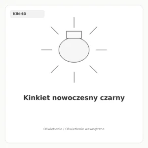 Kinkiet nowoczesny czarny