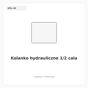 Kolanko hydrauliczne 1/2 cala