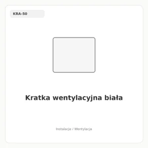 Kratka wentylacyjna biała