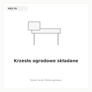 Krzesło ogrodowe składane