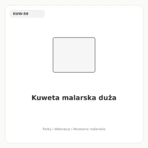 Kuweta malarska duża