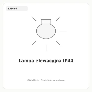 Lampa elewacyjna IP44