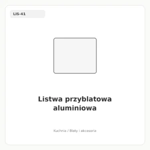 Listwa przyblatowa aluminiowa
