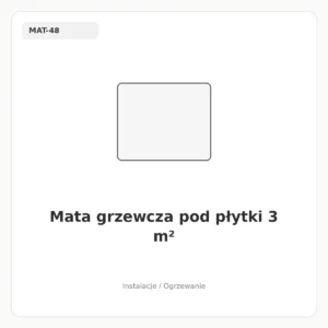 Mata grzewcza pod płytki 3 m?