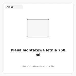 Piana montażowa letnia 750 ml