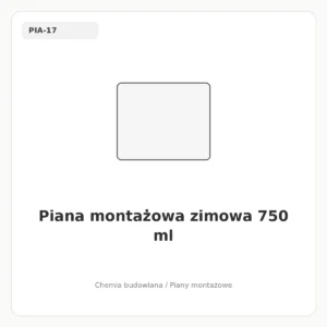 Piana montażowa zimowa 750 ml
