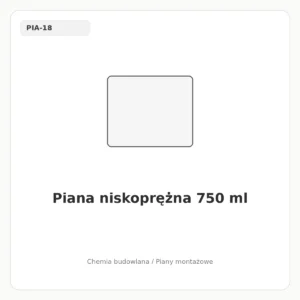 Piana niskoprężna 750 ml