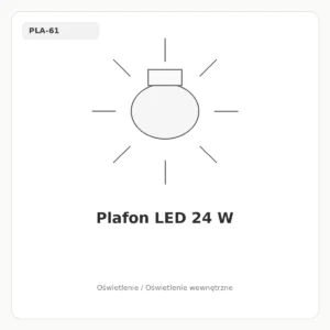 Plafon LED 24 W