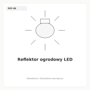 Reflektor ogrodowy LED
