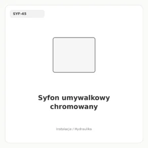 Syfon umywalkowy chromowany