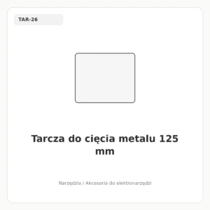 Tarcza do cięcia metalu 125 mm