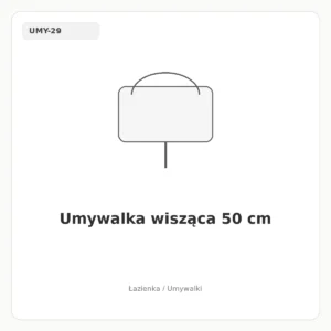 Umywalka wisząca 50 cm