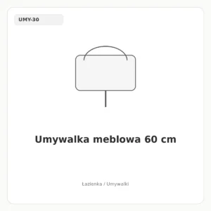 Umywalka meblowa 60 cm