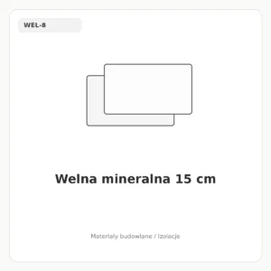 Welna mineralna 15 cm