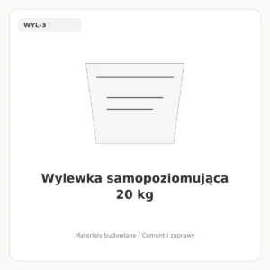 Wylewka samopoziomująca 20 kg