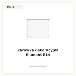 Zarówka dekoracyjna filament E14