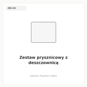 Zestaw prysznicowy z deszczownicą