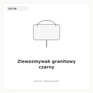 Zlewozmywak granitowy czarny